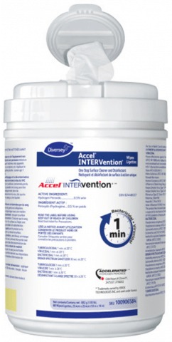 ACCEL - Intervention Virox 1min Surface Disinfectant Wipe 160w/btl / 12b/cs