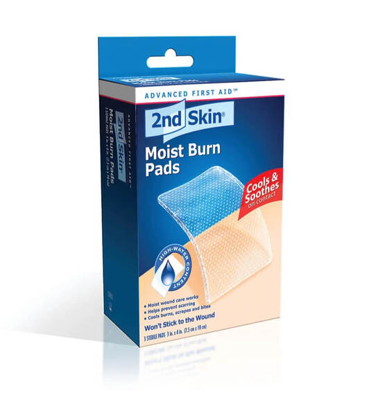 2nd Skin Moist Burn Pads Sterile 3" x 4" - 3BX