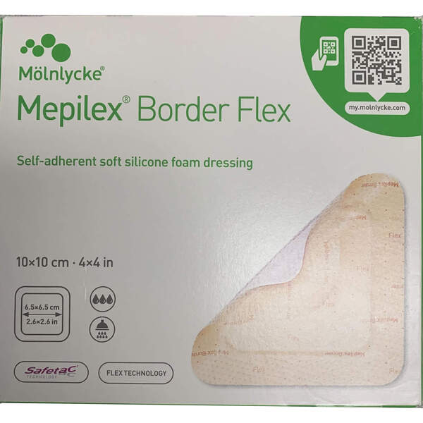 Mepilex Border Flex Dressing Sterile 10 x 10 cm (4 x 4 in)
