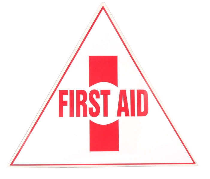First Aid Sticker (Triangle) - Small