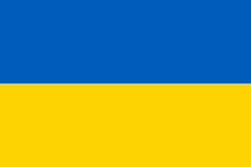 Fundraiser - Ukrainian Flag Sticker