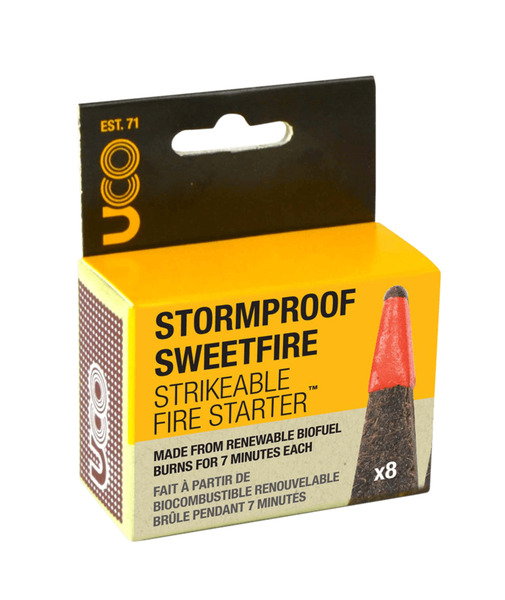 UCO Stormproof Sweetfire Strikeable Fire Starter 8-Pack