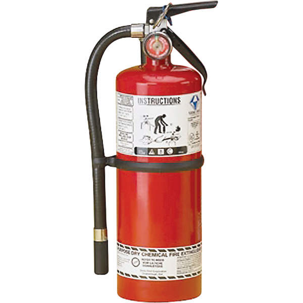 Strike First - Steel Dry Chemical ABC Fire Extinguishers, ABC, 5 lbs. Capacity