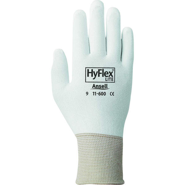 Ansell - Hyflex® 11-600 Gloves, Polyurethane Coating, 15 Gauge, Nylon Shell