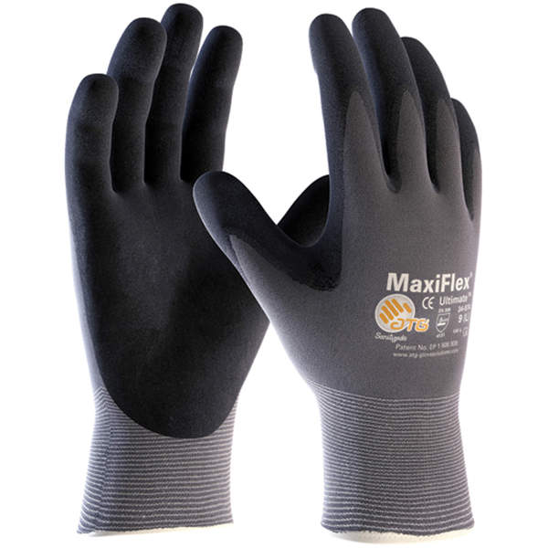 MaxiFlex® Ultimate™ Gloves, Foam Nitrile Coating, Nylon Shell