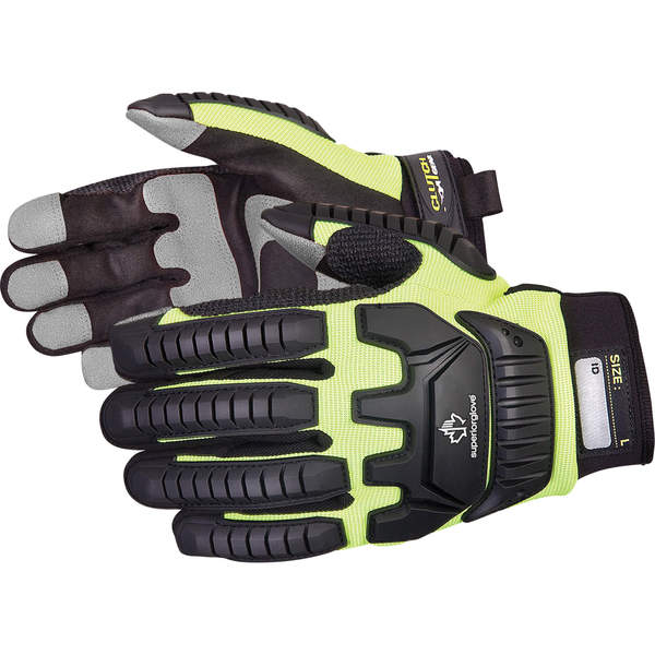 Clutch Gear® Impact Resistant Mechanics Gloves, PVC Palm