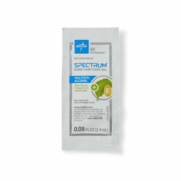 Spectrum Single Use Gel Hand Sanitizer - 12 Pack