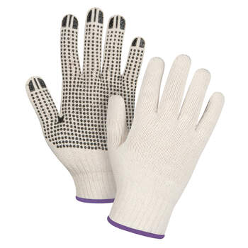 Zenith Dotted String Knit Gloves Lightweight - 12 Pairs