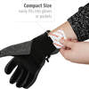 Sliding hand warmer into glove on person's hand