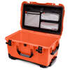 orange case open with lid organizer