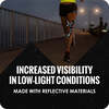 Increased visibility in low light conditions