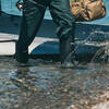 in use in water with fishing rod