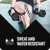 Sweat and water resistant
