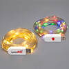 white strand and colour strand